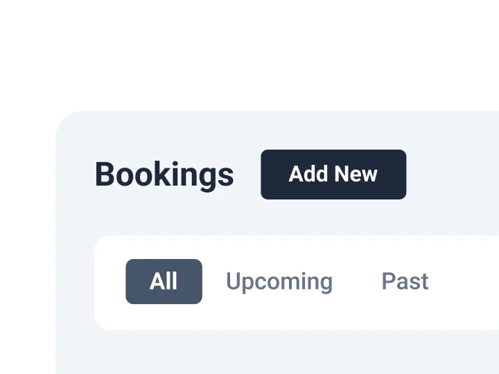 create bookings from the admin dashboard