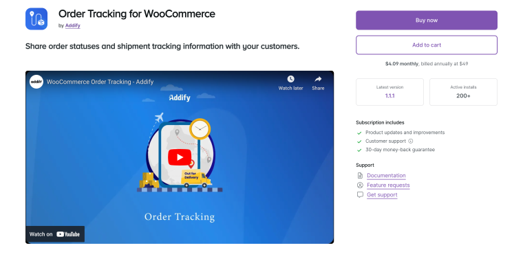 order tracking for woocommerce plugin