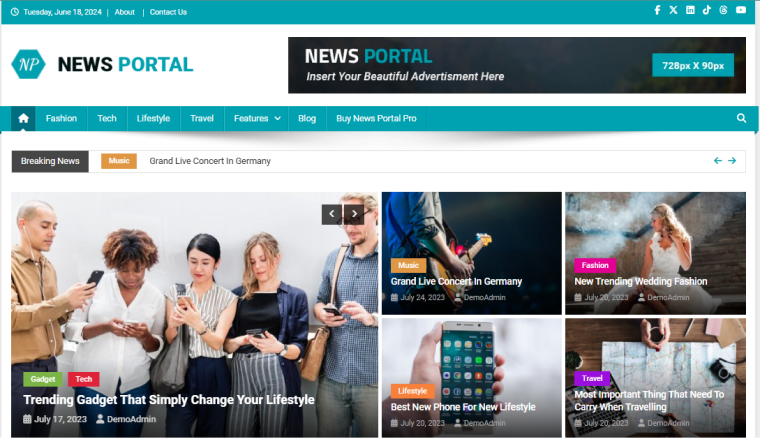 News Portal theme