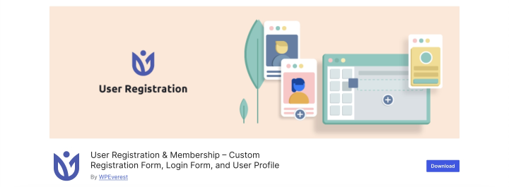 User registration and membership plugin on wordpress.org