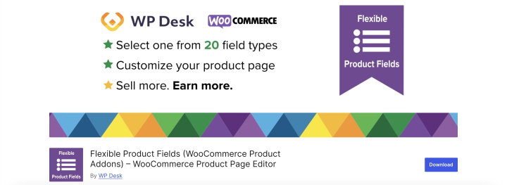 Flexible Product Fields plugin on wordpress.org