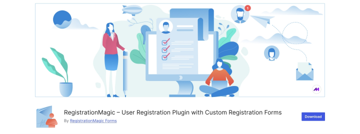 registration magic plugin on wordpress.org