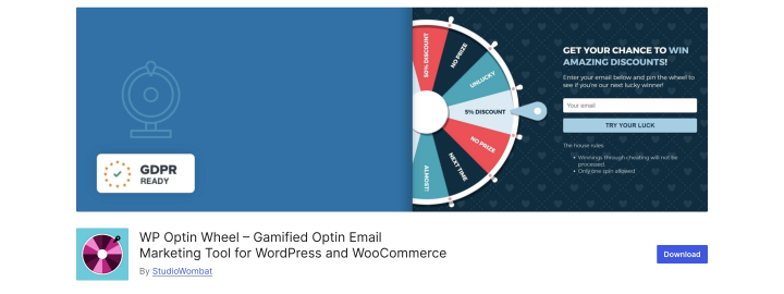 wp optin wheel plugin on wordpress.org