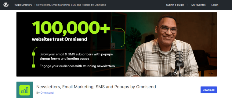 omnisend plugin on wordpress.org