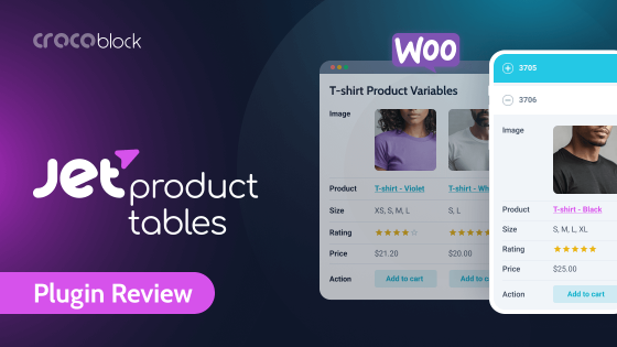 JetProductTables Plugin: Showcase WooCommerce Products in Table Format