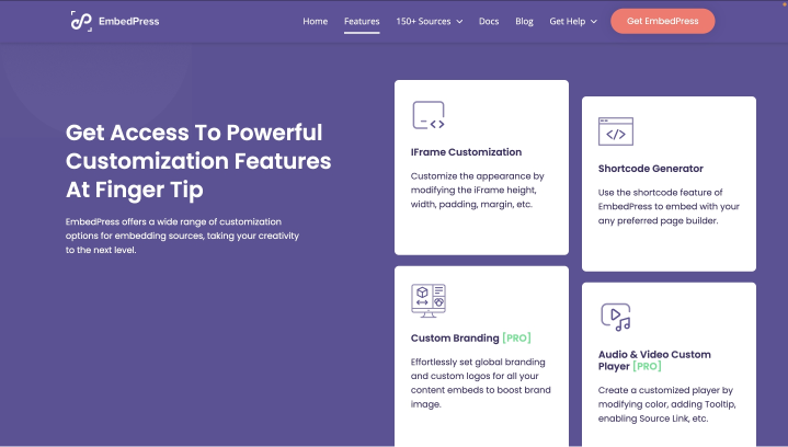 embedpress features