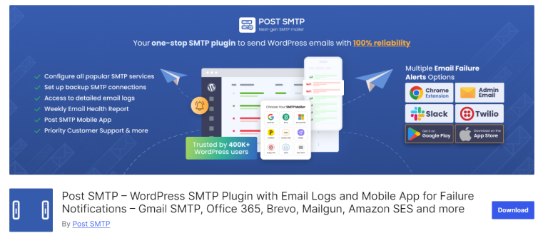 Post SMTP plugin