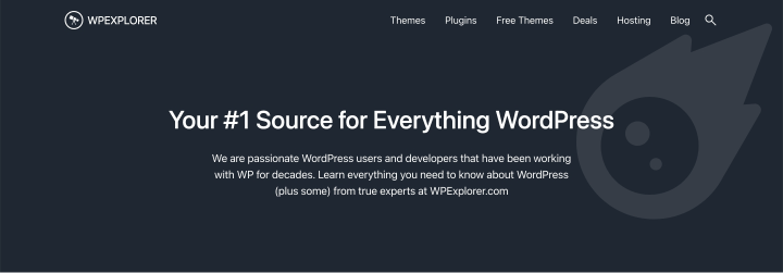wpexplorer blog website