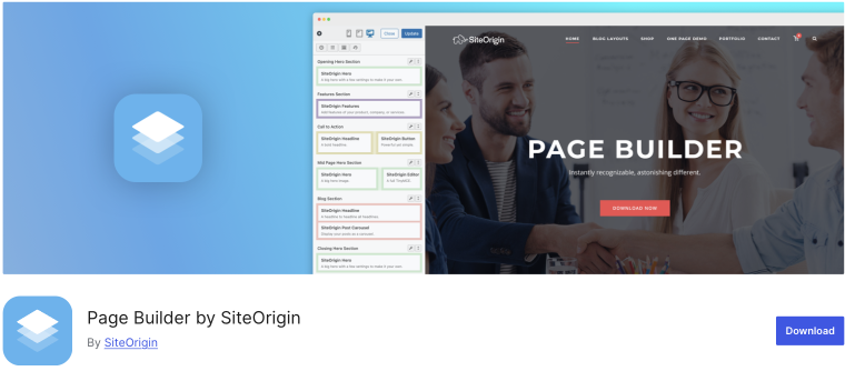 siteorigin page builder