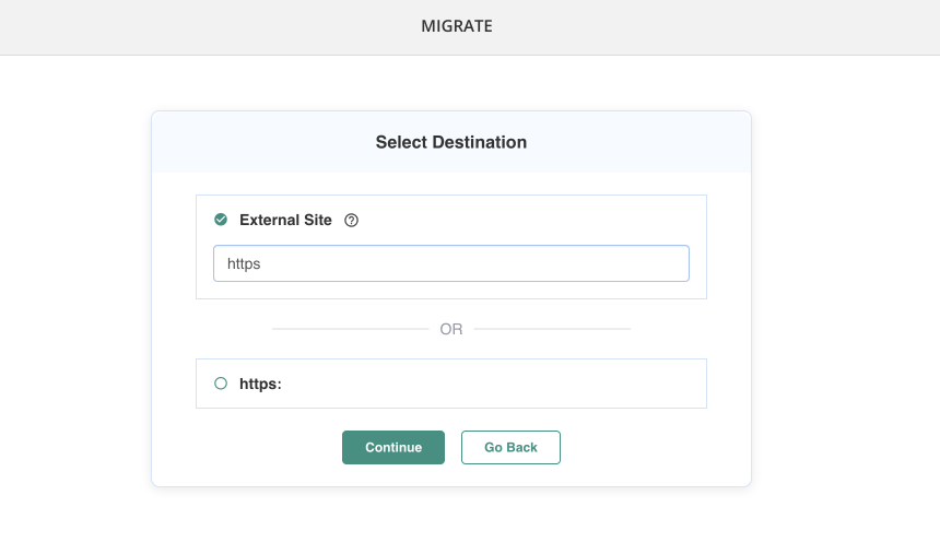 migration feature of BlogVault plugin