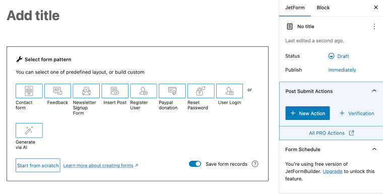 jetformbuilder templates