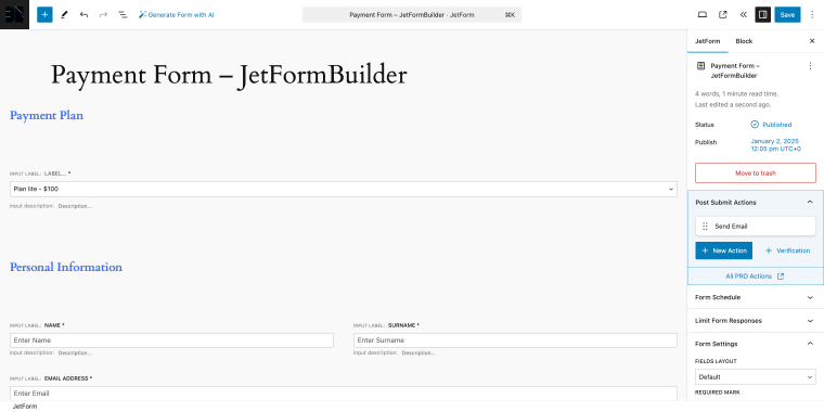 form file imported