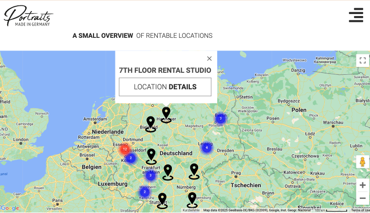 portraits interactive map example