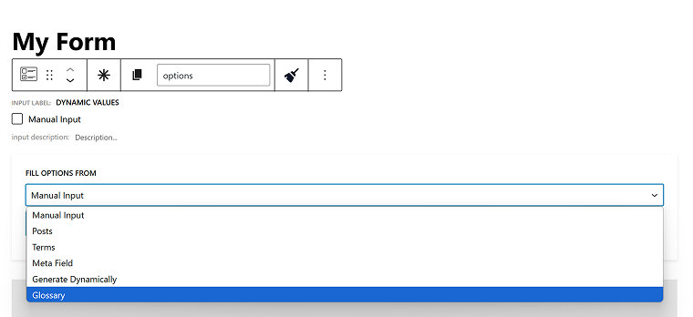 dynamically populate checkbox field