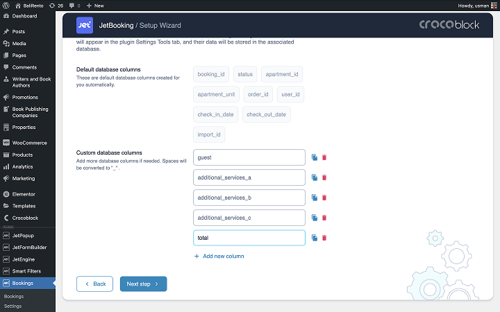 adding columns