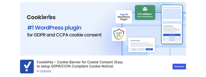 cookieyes plugin on wordpress.org