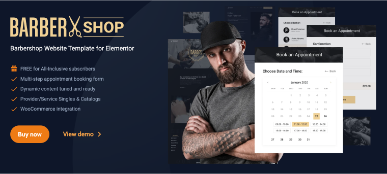 сutcloud barbershop template