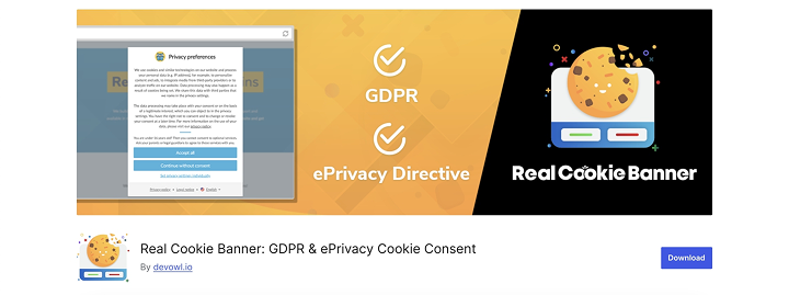 real cookie banner plugin on wordpress.org