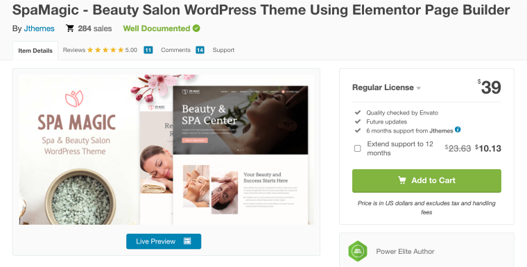 spamagic beauty salon template