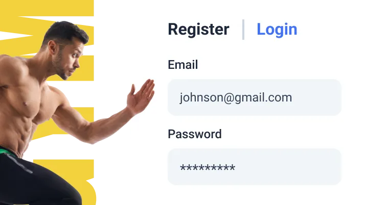 user login and register form