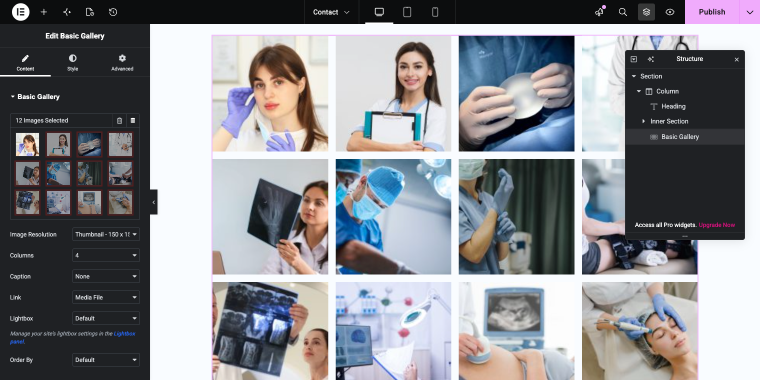 Basic Gallery widget