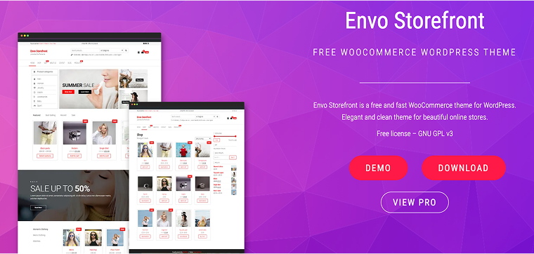 envo minimalist wordpress theme