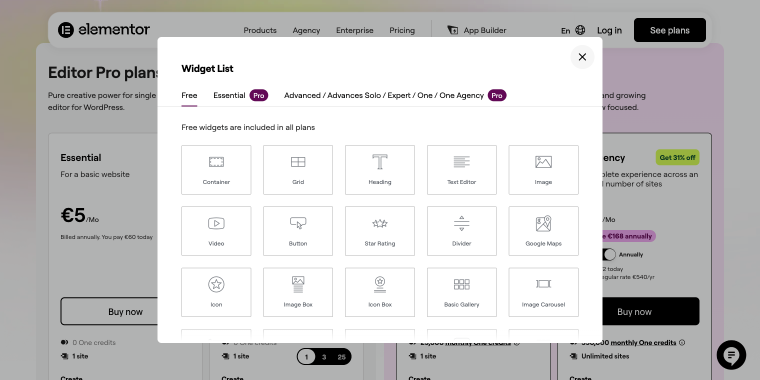 free widgets