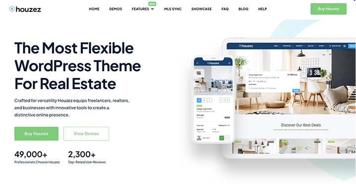 houzez theme homepage