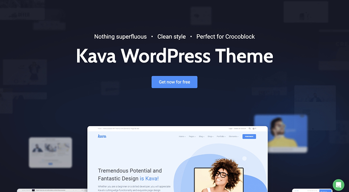 kava theme homepage