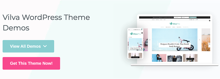 vilva minimalist wordpress theme