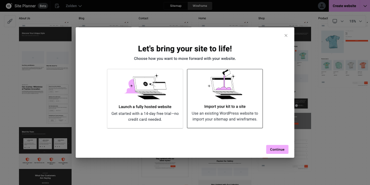 site planner kit importing