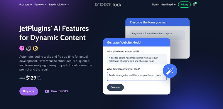 Crocoblock AI features