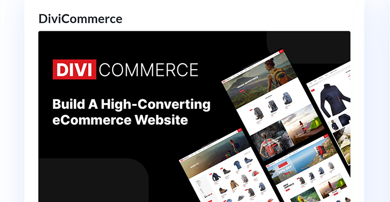 Divi commerce