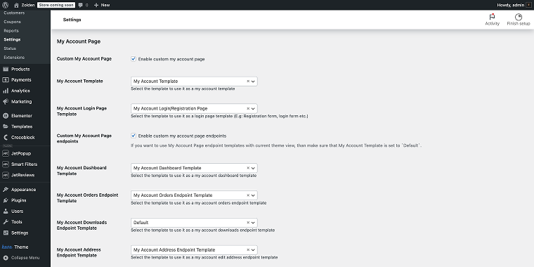 adding custom templates
