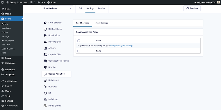 gravity forms analytics tools