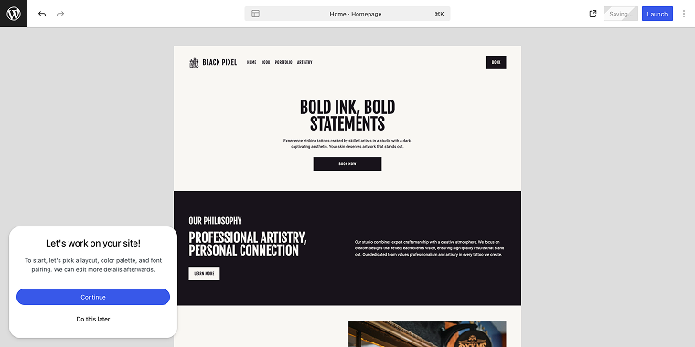 website generated by WordPress AI
