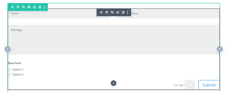 Divi Contact form