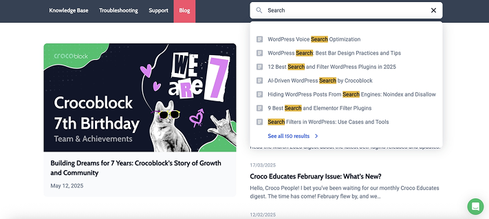 search results example