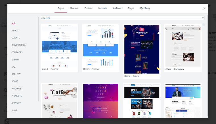 premade templates Crocoblock