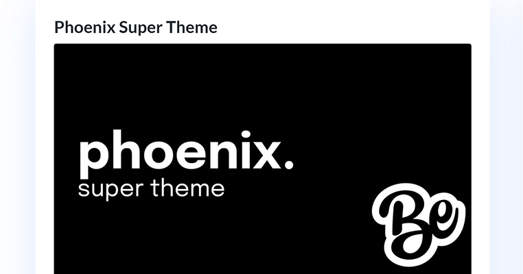 Phoenix super theme