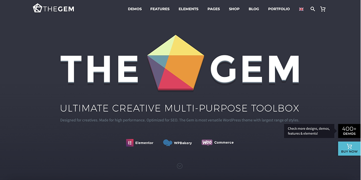 TheGem theme homepage
