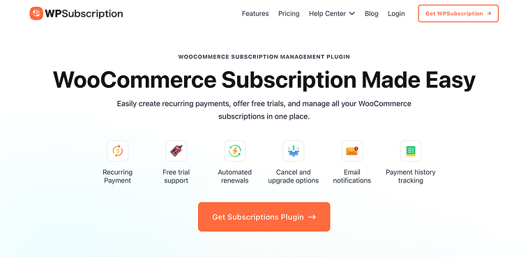 wpsubscription woocommerce plugin