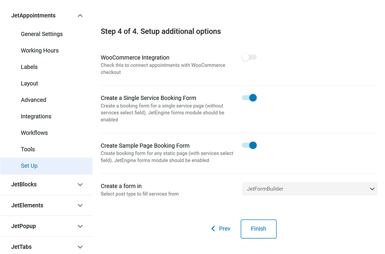 create form wizard