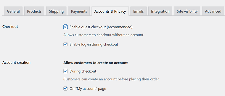 guest checkout