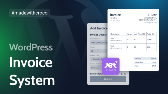 Building Invoice System in WordPress With JetEngine and JetFormBuilder