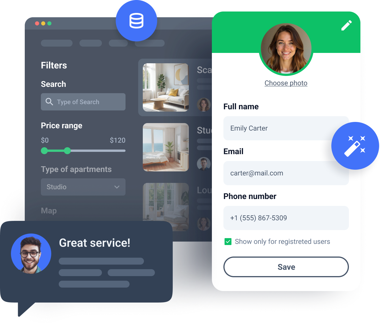 custom fields for user profile forms, filters, and archive pages