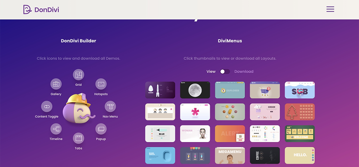 divimenus plugin