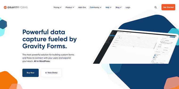 Gravity Forms plugin homepage