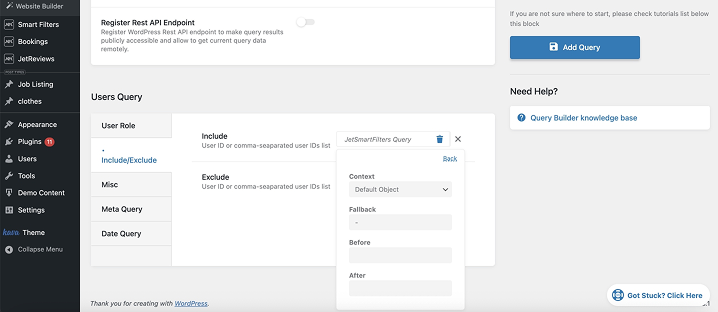 macros advanced settings