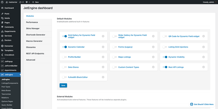 rest api listings module